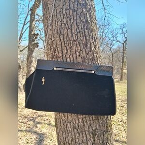 Elegant Black Vintage Clutch Bag